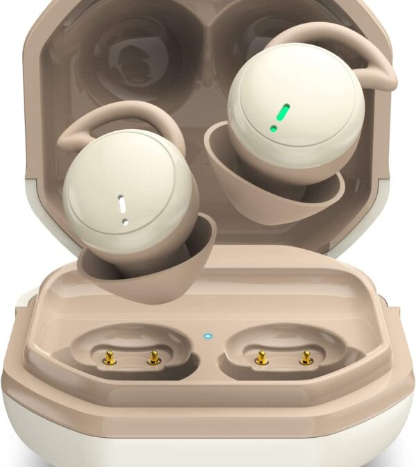 Sleep Earbuds Small Bluetooth Earbuds Mini Wireless Discreet Earbud for Music, Home, Work (Nude)